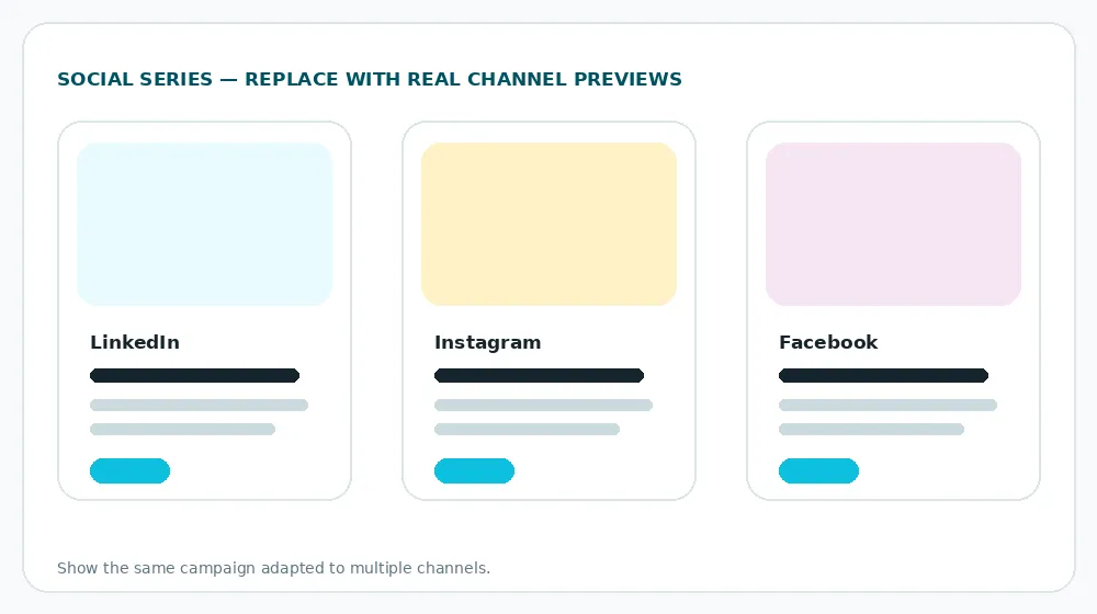 Placeholder for a coordinated social campaign across channels.