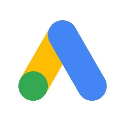 Google Apps logo featuring a stylized 'A' made of blue, yellow, and green geometric shapes on a white background.