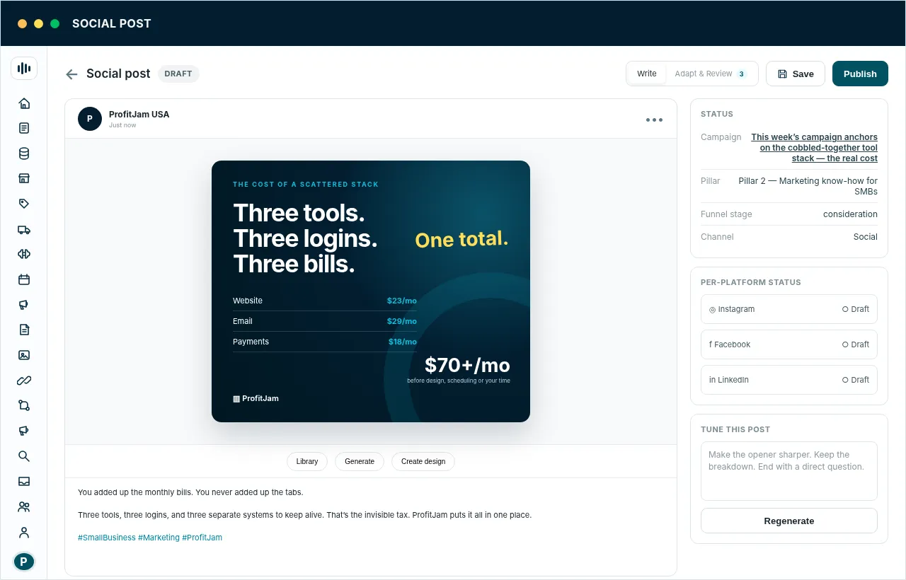 Placeholder for the campaign landing page.