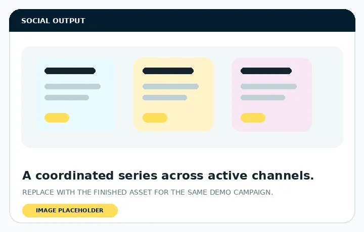 Placeholder for the coordinated social campaign.